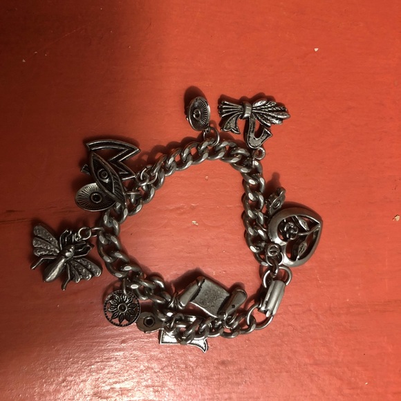 Vintage Sweetheart Charm Bracelet WILL YOU BEE MY SWEETHEART symbols message - Picture 6 of 9